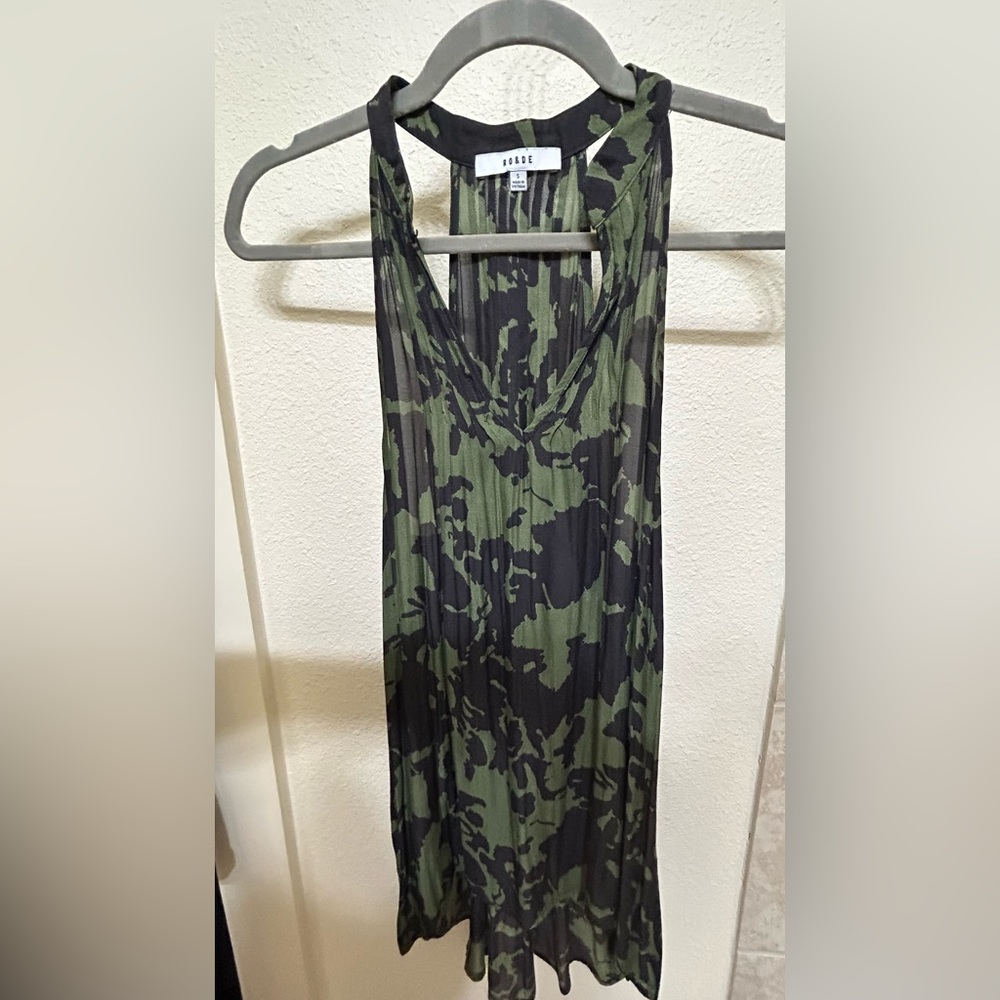 Oversized chiffon high low tank
